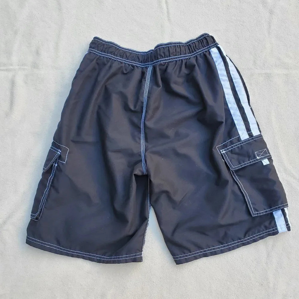 NWOT Kanu Surf black and white swim trunks